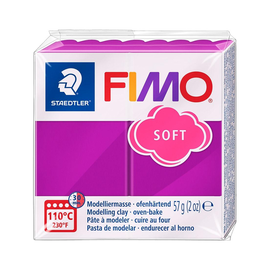 Modelliermasse FIMO Soft ofenhärtend 56g purpurviolett Staedtler 8020-61 Produktbild
