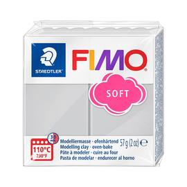 Modelliermasse FIMO Soft ofenhärtend 56g delfingrau Staedtler 8020-80 Produktbild