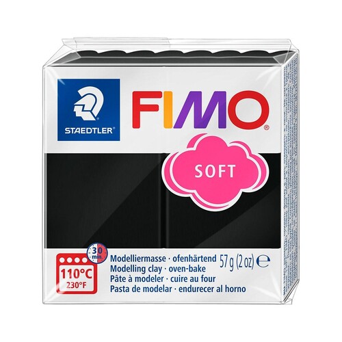Modelliermasse FIMO Soft ofenhärtend 56g schwarz Staedtler 8020-9 Produktbild