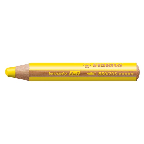 Multitalent-Stift woody 3 in 1 gelb 10mm Mine Stabilo 880/205 Produktbild