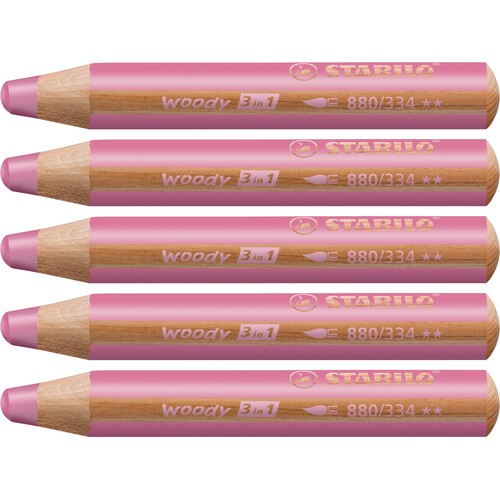 Multitalent-Stift woody 3 in 1 pink 10mm Mine Stabilo 880/334 Produktbild Additional View 1 L