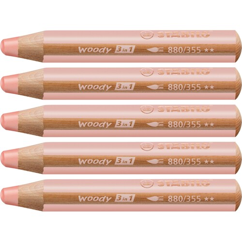 Multitalent-Stift woody 3 in 1 fleischorange 10mm Mine Stabilo 880/355 Produktbild Additional View 1 L