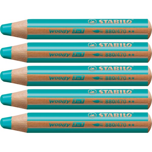 Multitalent-Stift woody 3 in 1 türkis 10mm Mine Stabilo 880/470 Produktbild Additional View 1 L