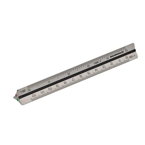 Reduktionsmaßstab Architekt 10cm 1:20/25/50/75/100/125 Rumold 195/1 Produktbild Front View L