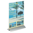 Tischaufsteller PRESENTER 1/3 A4 107x237x85mm Acryl Aluminiumfuß Durable 8587-19 Produktbild Additional View 4 S