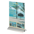 Tischaufsteller PRESENTER 1/3 A4 107x237x85mm Acryl Aluminiumfuß Durable 8587-19 Produktbild Additional View 5 S