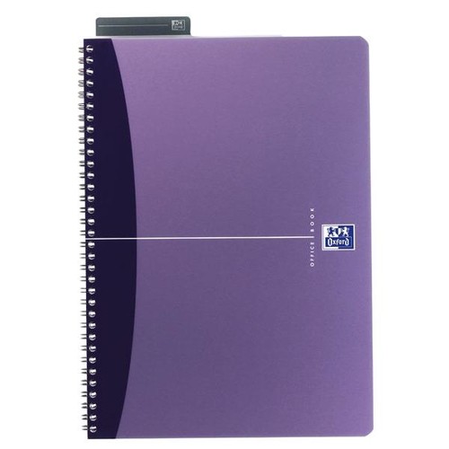 Collegeblock Oxford International A4 kariert Doppelspirale 90Blatt 90g Optik Paper weiß PP 100101421 Produktbild Additional View 4 L