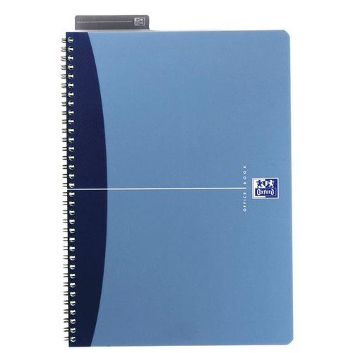 Collegeblock Oxford International A4 kariert Doppelspirale 90Blatt 90g Optik Paper weiß PP 100101421 Produktbild Additional View 5 L