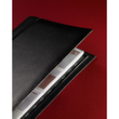 Visitenkartenringbuch mit Register Torino für 160Karten schwarz Leder Sigel VZ204 Produktbild Additional View 1 S