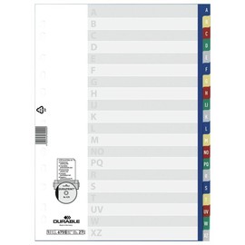 Register A-Z A4 230x297mm mehrfarbig Plastik Durable 6755-27 Produktbild