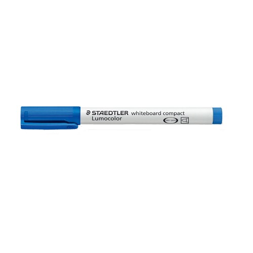 Whiteboardmarker Lumocolor compact 341 1-2mm Rundspitze blau trocken abwischbar Staedtler 341-3 Produktbild Additional View 1 L