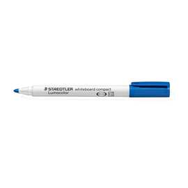 Whiteboardmarker Lumocolor compact 341 1-2mm Rundspitze blau trocken abwischbar Staedtler 341-3 Produktbild