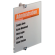 Türschild CRYSTAL SIGN 210x210mm transparent Acryl Durable 4824-19 Produktbild