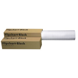 Flipchartblock 20Blatt 68x99cm holzfrei weiß kariert/blanko Landré 100050592 (PACK=5 x 20 BLATT) Produktbild