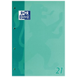 Schulblock 4-fach Lochung Oxford A4 Lin.21 liniert 50Blatt 90g Optik Paper weiß 100050347 Produktbild Additional View 1 S