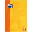 Schulblock 4-fach Lochung Oxford A4 Lin.22 kariert 50Blatt 90g Optik Paper weiß 100050348 Produktbild Additional View 2 S