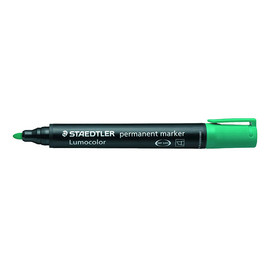 Permanentmarker Lumocolor 352 2mm Rundspitze grün wasserfest Staedtler 352-5 Produktbild