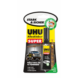Klebstoff Alleskleber Super Strong&Safe 7g Tube stark klebend UHU 46960 (TUBE=7 GRAMM) Produktbild