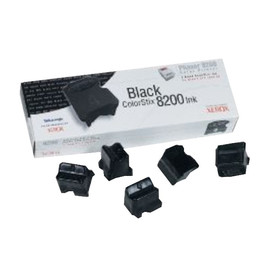 Tintenstix für  Phaser 8200 5x7000Seiten schwarz Xerox 016-2040-00 (PACK=5 STÜCK) Produktbild