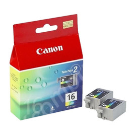 Tintenpatronen BCI-16C für Pixma IP90 je 2,5ml farbig Canon 9818A002 (PACK=2 STÜCK) Produktbild