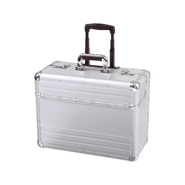 Pilotenkoffer mit Trolleysystem OMEGA 48x38x23cm silber Aluminium Alumaxx 45122 Produktbild