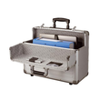 Pilotenkoffer mit Trolleysystem OMEGA 48x38x23cm silber Aluminium Alumaxx 45122 Produktbild Additional View 1 S