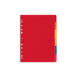Register Blanko A4 225x300mm 6-teilig vollfarbig Karton Herlitz 300002996 Produktbild