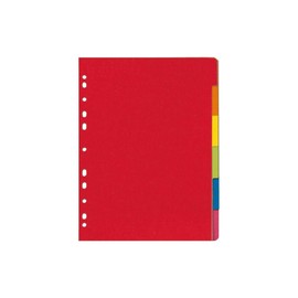 Register Blanko A4 225x300mm 6-teilig vollfarbig Karton Herlitz 300002996 Produktbild