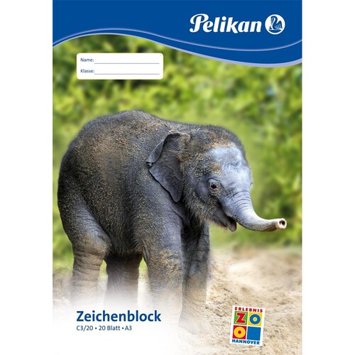 Zeichenblock C3/20 A3 20Blatt Pelikan 400132890 Produktbild Additional View 1 L