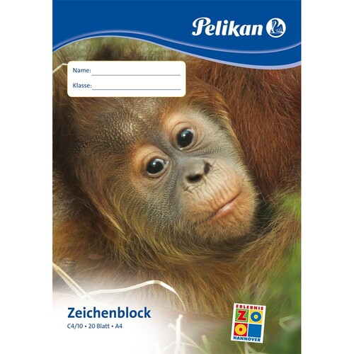 Zeichenblock C4/20 A4 20Blatt Pelikan 300003858 Produktbild Additional View 2 L