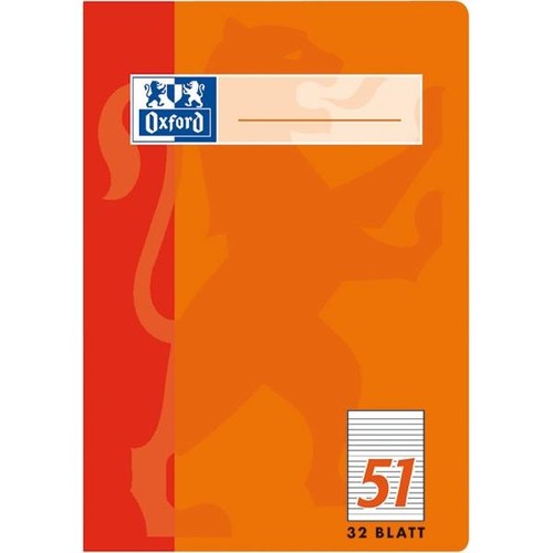 Oktavheft Oxford A6 liniert farbig sortiert 32Blatt 90g Optik Paper weiß 100050396 Produktbild Additional View 2 L