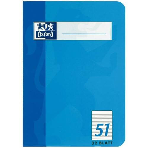 Oktavheft Oxford A6 liniert farbig sortiert 32Blatt 90g Optik Paper weiß 100050396 Produktbild Additional View 4 L