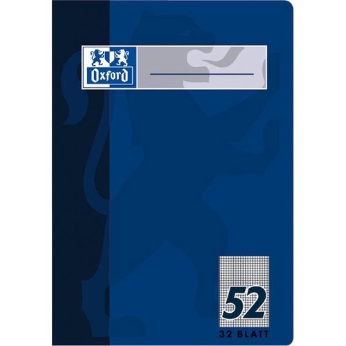 Oktavheft Oxford A6 kariert farbig sortiert 32Blatt 90g Optik Paper weiß 100050397 Produktbild Additional View 1 L