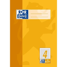 Heft Oxford A5 Lineatur 4 liniert 16Blatt 90g Optik Paper 100050367 Produktbild