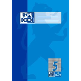 Heft Oxford A5 Lineatur 5 kariert 16Blatt 90g Optik Paper 100050368 Produktbild