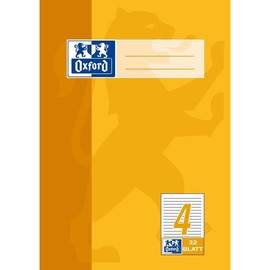 Heft Oxford A5 Lineatur 4 liniert 32Blatt 90g Optik Paper weiß 100050378 Produktbild