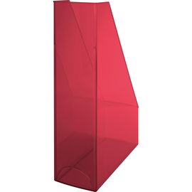 Stehsammler Economy 85x240x322mm rot transparent Kunststoff Helit H2361420 Produktbild