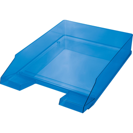 Briefkorb Economy für A4 245x347x67mm blau transparent Kunststoff Helit H2361530 Produktbild