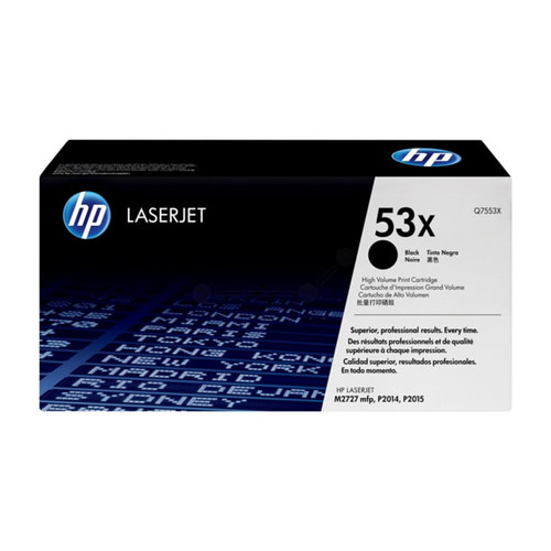 Toner 53X für LaserJet M2727/P2010/P2011 7000 Seiten schwarz HP Q7553X Produktbild Front View L