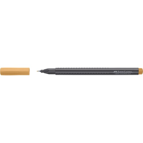 Fineliner Grip Finepen 0,4mm ocker gebrannt Faber Castell 151687 Produktbild Front View L