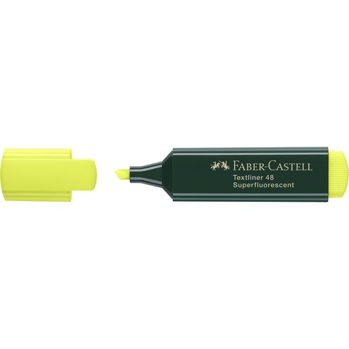 Textmarker 1548 Keilspitze gelb Faber Castell 154807 Produktbild Front View L