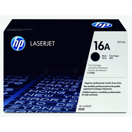 Toner 16A für LaserJet 5200 12000Seiten schwarz HP Q7516A Produktbild