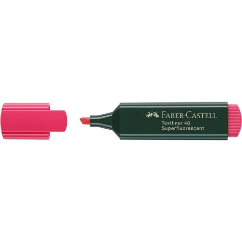 Textmarker 1548 Keilspitze rot Faber Castell 154821 Produktbild Front View L