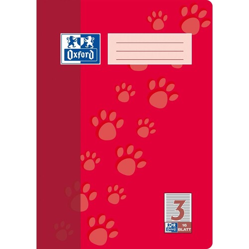 Heft Oxford Junior A4 Lineatur 3 16Blatt 90g Optik Paper weiß 100050402 Produktbild