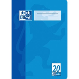 Heft Oxford A4 Lineatur 20 blanko mit Linienblatt 32Blatt 90g Optik Paper weiß 100050326 Produktbild
