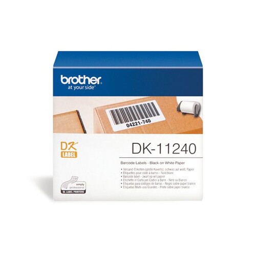 Einzeletikettenrollen Versand-Etiketten 102x51mm Thermopapier Brother DK-11240 (PACK=600 STÜCK) Produktbild