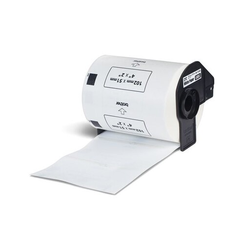 Einzeletikettenrollen Versand-Etiketten 102x51mm Thermopapier Brother DK-11240 (PACK=600 STÜCK) Produktbild Additional View 1 L