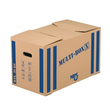 Umzugskarton Multibox X 645x345x370mm braun/blau Karton Nips 118183122 Produktbild