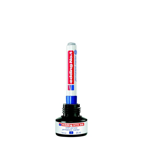 Permanentmarker-Nachfülltusche MTK25 25ml blau Edding 4-MTK25003 (ST=25 MILLILITER) Produktbild Additional View 6 L