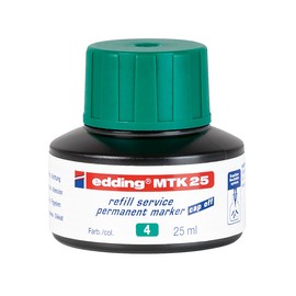 Permanentmarker-Nachfülltusche MTK25 25ml grün Edding 4-MTK25004 (ST=25 MILLILITER) Produktbild